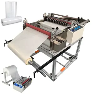 Pe Cross Cutter Air Bubble Flim Roller Slitting Paper Fabric Leather Tape Roll Cutting Machine