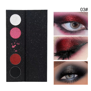Halloween Dark Eyeshadow Palette 5 Color Metallic <b>Glitter</b> Powder Eyeshadow for Gothic Makeup - Product Image 2