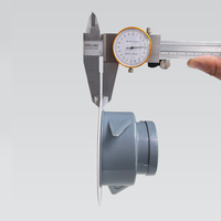 Couvercle d'aération réglable pour l'intérieur Système CVC Diffuseur rond détachable en plastique ABS Évent d'air frais ultra-mince
