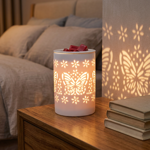 เตาอุ่นเทียน<span class=keywords><strong>หอม</strong></span>ไฟฟ้าเซรามิก ใช้หลอดฮาโลเจน เป็นมิตรกับสิ่งแวดล้อม ทำด้วยมือ ใช้สำหรับน้ำ<span class=keywords><strong>หอม</strong></span>ตกแต่งบ้าน - Product Image 1