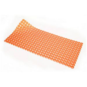 Rond Luxury Non-Slip Bathtub <b>Mat</b> 72x36cm Orange Water & Moisture Absorbent Anti-Slip Made of Polyester Cotton <b>for</b> <b>Bathroom</b> Use - Product Image 1