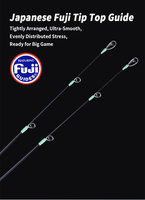 Canne à pêche spinning Z016 1,9 m en fibre de carbone, action moyenne rapide, poignée EVA, longueur pliée 1,46 m, pour la pêche en mer au saumon