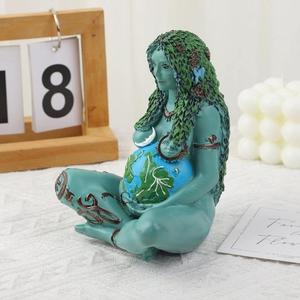 Terre Mère Déesse Art Decor Artisanat Résine Plastique avec Motif Animal pour la Décoration Intérieure - Product Image 2