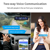Rétroviseur Enregistreur DVR Voiture T88S 4G Android avec 4 Caméras, Support Spécial, Moniteur à Distance, Adapté 9-36V, avec Wifi, GPS et ADAS