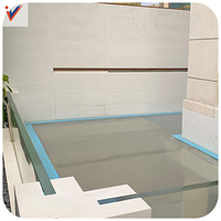 Piscine de nage à contre-courant extérieure en acrylique Plexi de haute qualité et au meilleur prix, murs en verre de piscine en acrylique transparent