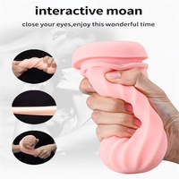 Godet de masturbation automatique pour homme, avec fonction de succion et de vibration, simulant un vagin réaliste, jouet sexuel oral pour adultes.