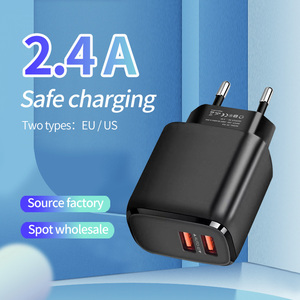 Adaptateur secteur USB double port 2.4A 5v 2a 3a de fabrication OEM, <span class=keywords><strong>chargeur</strong></span> secteur, prise murale britannique, chargeurs pour téléphone portable, charge rapide - Product Image 2