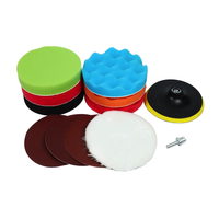 Lot de 12 tampons de polissage et de lustrage en mousse pour voiture, de 3 à 8 pouces, pour perceuse, vente en gros OEM ODM