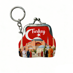 Llavero Personalizado con Diseño de Chipre, Turquí<span class=keywords><strong>a</strong></span>, <span class=keywords><strong>Estambul</strong></span>, Cappadocia, Ankara, Izmir, Lavable, Moderno, Tipo Cartera - Product Image 1