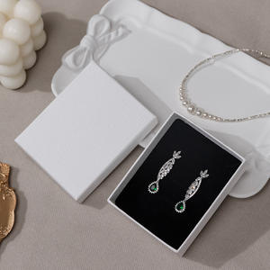 Becan, Высококачественная черно-белая шкатулка для ювелирных изделий, серьги, ожерелье, шкатулка для ювелирных изделий, подарочная упаковка для хранения - Product Image 4