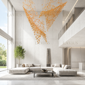 New Product Customized Indoor Project Lighting Hotel Lobby Villa Modern Crystal LED <strong>Chandelier</strong> - Product Image 5