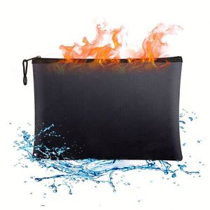 CUSTOM Custom Logo Waterproof Fireproof Organizer Safe Storage Pouch for Important <b>Documents</b> Papers Valuables Filing Product - Product Image 1