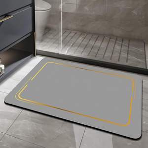 Tapis antidérapants en boue de diatomées, tapis de salle de bain super absorbants et tapis de sol à séchage rapide pour salle de bain - Product Image 1