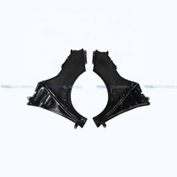 Pour Fiat 500 Abarth 595 695 (2008-2026) – Kit carrosserie auto avec élargisseurs d'ailes avant ventilés style DLF6 en fibre de carbone