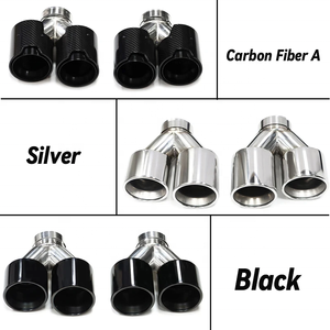 Punta de escape de fibra de carbono cuádruple SYPES para BMW F10 F11 <span class=keywords><strong>535d</strong></span> 535i 640i 640d hasta <span class=keywords><strong>G30</strong></span> G31, boquilla de sistema de escape de coche - Product Image 2