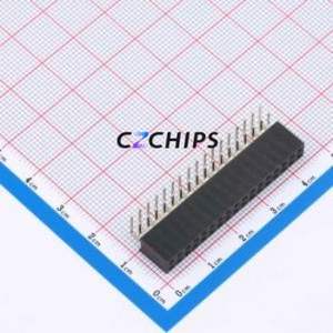 FH2.54-06-17PWS Pin Socket Bent Lead Through Hole,P=2.54mm Connector 2x17P 2.54mm 2.54mm Square Hole - Product Image 1