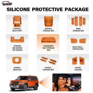 Tapis de rangement en silicone étanche et anti-poussière pour <span class=keywords><strong>console</strong></span> centrale de voiture Jetour G700 2026 – Accessoire pour poignée passager - Product Image 5
