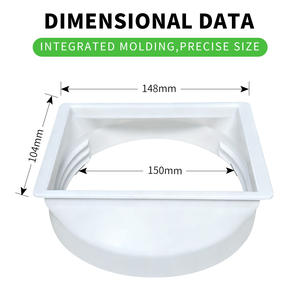 Accesorio de <span class=keywords><strong>Aire</strong></span> <span class=keywords><strong>Acondicionado</strong></span> Portátil con Conducto de Escape de ABS Ecológico Blanco de 5.9 Pulgadas, Instalación Manual para el Hogar - Product Image 3