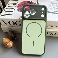 Coque de téléphone magnétique dissipant la chaleur pour iPhone 17 Pro Max, bicolore givrée en TPU+PC, compatible 17 Pro