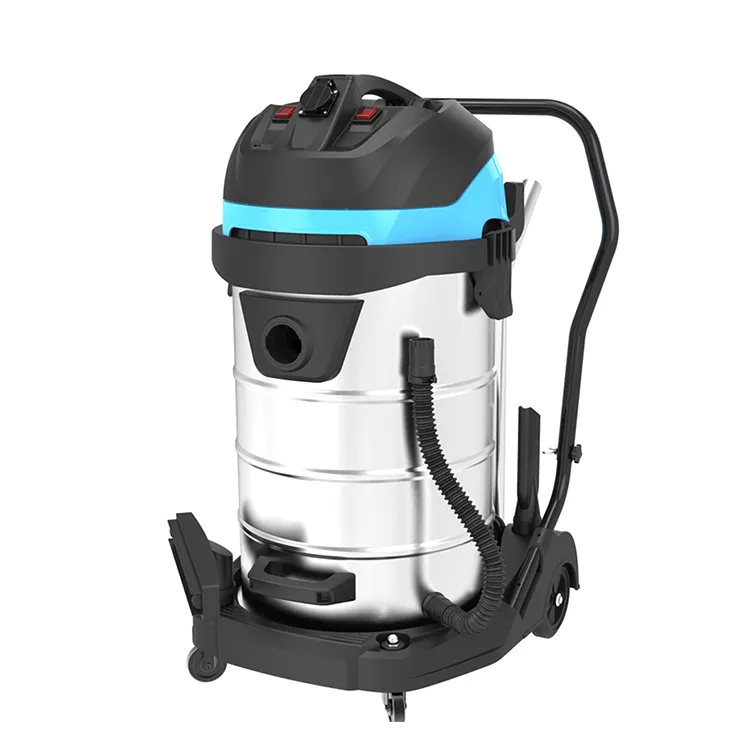 80L 1400w Stainless Steel Heavy Duty Big Capacity Professional Industrial Vacuum Cleaner Wet And Dry With Dust Bag