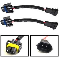 Arnés de cableado de faro LED HID para automóvil y motocicleta, conector de goma macho-hembra, cable decodificador, adaptador de conversión, extensión