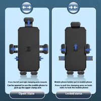 Nouveau support de téléphone portable pour moto Yanjin, réglable en hauteur, en ABS, antichoc, anti-vibration, multifonctionnel