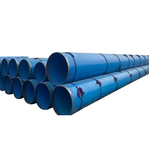 ASTM A53 GR.B Big Diameter Welded Gas Line Steel Round Pipe 3PE Spiral Carbon Welding Pipes