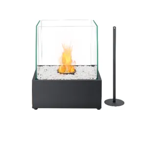 Kamin chimenee mesa topo fogo gel ao ar livre mini bioálcool lareira fogão de etanho