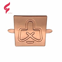 Lihui – Plaque et étiquette métalliques personnalisables, sans nickel, avec logo gravé, pour sacs à main/chaussures – Couleurs tendance et luxueuses