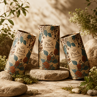 Emballage personnalisé en tube de papier écologique de qualité alimentaire pour café, en-cas, chocolat – Cylindre en carton biodégradable sécurisé