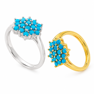 Anello regolabile a forma di fiore colorato con apertura, design alla moda, gioiello da indossare tutti i giorni per le donne - Product Image 1