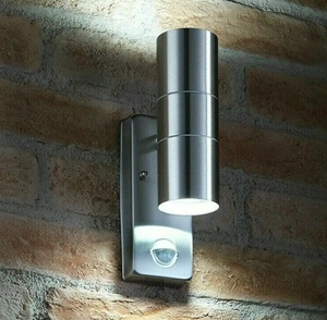 <span class=keywords><strong>Sensor</strong></span> de movimiento PIR de acero inoxidable arriba abajo al aire libre <span class=keywords><strong>Led</strong></span> pared luz de seguridad <span class=keywords><strong>IP65</strong></span> a prueba de agua - Product Image 1