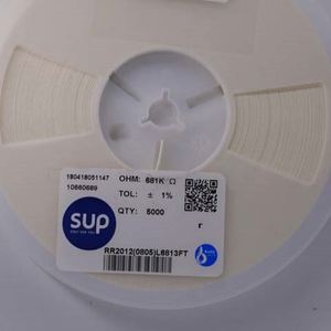 Manufacturer Direct RR2012 0805L6813FT 0805 2012 Resistors Chip Resistors SMD Resistors 681Kohm 1% 1/8W Thick Film Resistor - Product Image 1