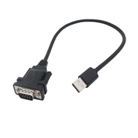 Cable USB 2.0 a Puerto Serie RS232 DB9 Hembra para Impresora y Escáner de Código de Barras con Carga Rápida