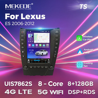 MEKEDE voiture 9.7 pouces voiture 360 caméra panoramique GPS BT FM AM écran voiture-play Android auto pour Lexus ES 2006-2012