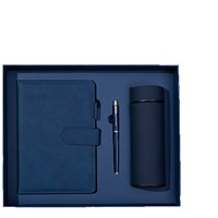 Ensemble cadeau de carnet en cuir A5 avec logo personnalisé, mug isotherme élégant, cadeau d'affaires et souvenir d'événement d'entreprise