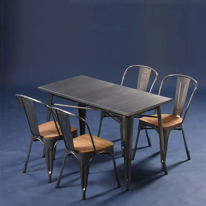 Produttori di alta qualità vendita diretta di grandi mobili per la casa set da camera Mable tavolo da pranzo tavoli in ferro moderno