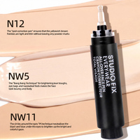 Fond de Teint Liquide Correcteur Couvrant Longue Durée pour Peau, en Flacon Seringue, Marque Privée OEM