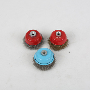 Cepillo de copa de alambre de acero de 75 mm OEM para amoladora angular industrial, bricolaje, uso pesado, acondicionamiento, pulido y eliminación de pintura - Product Image 4