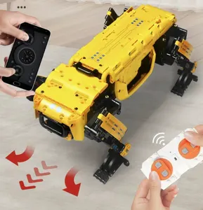 Robot educativo per la programmazione di blocchi di costruzione di cani meccanici compatibile con blocchi di formazione a vapore leging