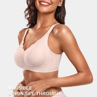 Soutien-gorge push-up sans couture sans armatures pour femmes, soutien-gorge respirant à couvrance totale pour poitrines généreuses, vente en gros OEM