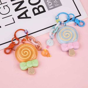 Hot Selling Creative Cute Kawaii <b>Key</b> <b>Chain</b> Keyring Accessories Car Bag Pendant Fashion Resin Lollipop Keychain - Product Image 4