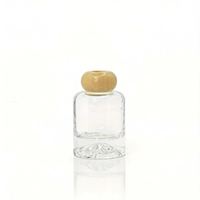 Bouteille diffuseur en verre en forme de volcan avec bouchon à vis large et plat 100 ml – Contenant diffuseur en gros pour parfum d'ambiance