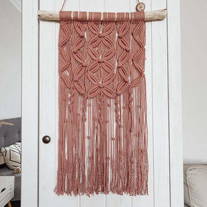 Ornement Boho naturel en macramé, <span class=keywords><strong>tapisserie</strong></span> murale colorée, faite à la main, pour décoration <span class=keywords><strong>de</strong></span> maison - Product Image 2