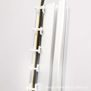 Clips de câblage en nylon en forme de C 20-40, clips de fixation pour profilés en aluminium industriels, support de gestion des câbles - Product Image 3