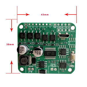Module MP3 4 Mo à <span class=keywords><strong>Voix</strong></span> Réglable avec Port de Téléchargement Micro USB, Sons à Triggers Multiples, Type d'Entrée DC - Product Image 2