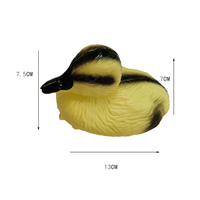 Canard jaune flottant réaliste en gros, leurre de jardin, appât de chasse, attractif pour oiseaux aquatiques en plastique PE durable, individuel