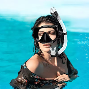 أنبوب تنفس من السيليكون عالي الجودة جاف من الدرجة الغذائية مقاوم للتسرب من كلوريد البولي فينيل للتدريب على السباحة والغطس - Product Image 5