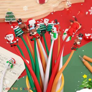 MOKA Weihnachten Silikon Gel Stift niedlichen Cartoon Weihnachts serie neutralen Großhandel Stift für Weihnachts geschenk - Product Image 2