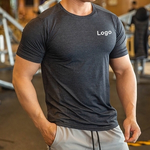 Camiseta deportiva para hombre, camiseta de poliéster Spandex para hombre, ropa para correr, gimnasio, camisetas elásticas deportivas ligeras - Product Image 3